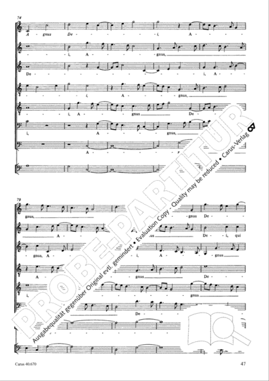 Missa in illo tempore Choir scores gallery preview page 60