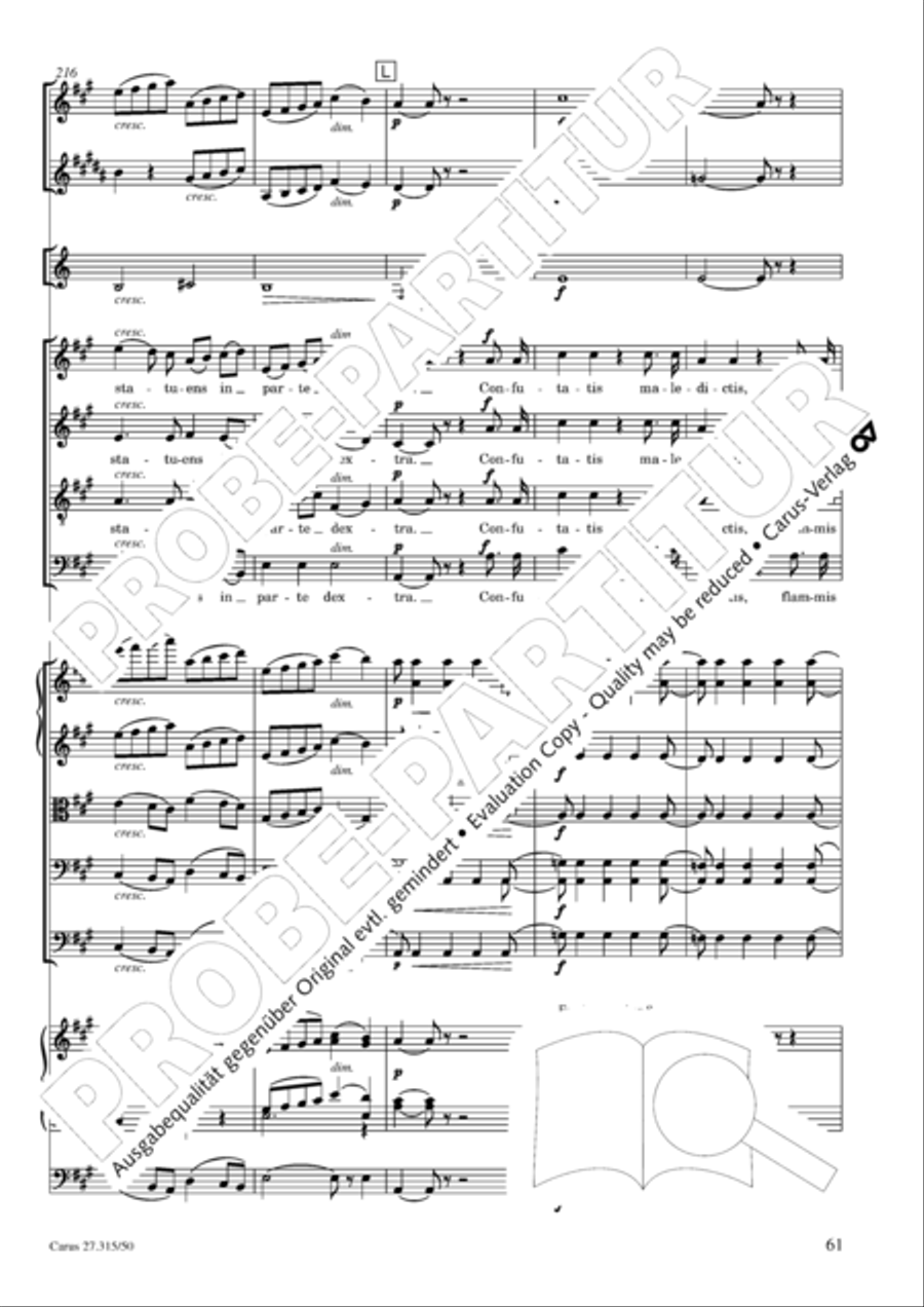 Requiem in C major 4-Part scores gallery preview page 64