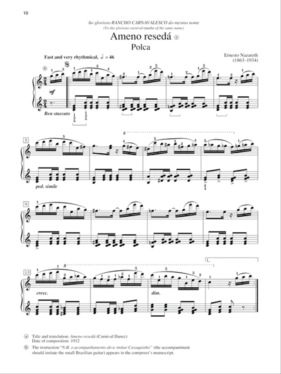 Brazilian Tangos and Dances Piano Solo scores gallery preview page 3