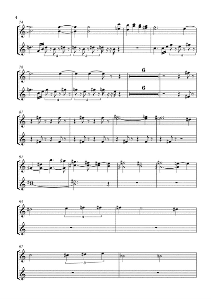 Brahms Symphony No.4 - 1.Allegro non troppo (Transposed Horn in C) Horn Solo scores gallery preview page 4