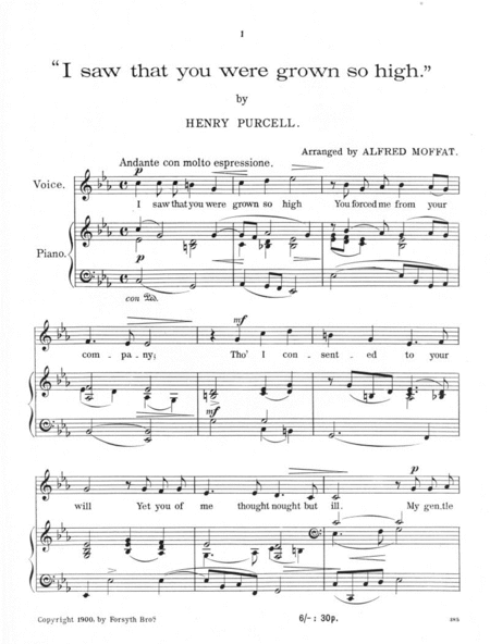 Six Songs of Henry Purcell