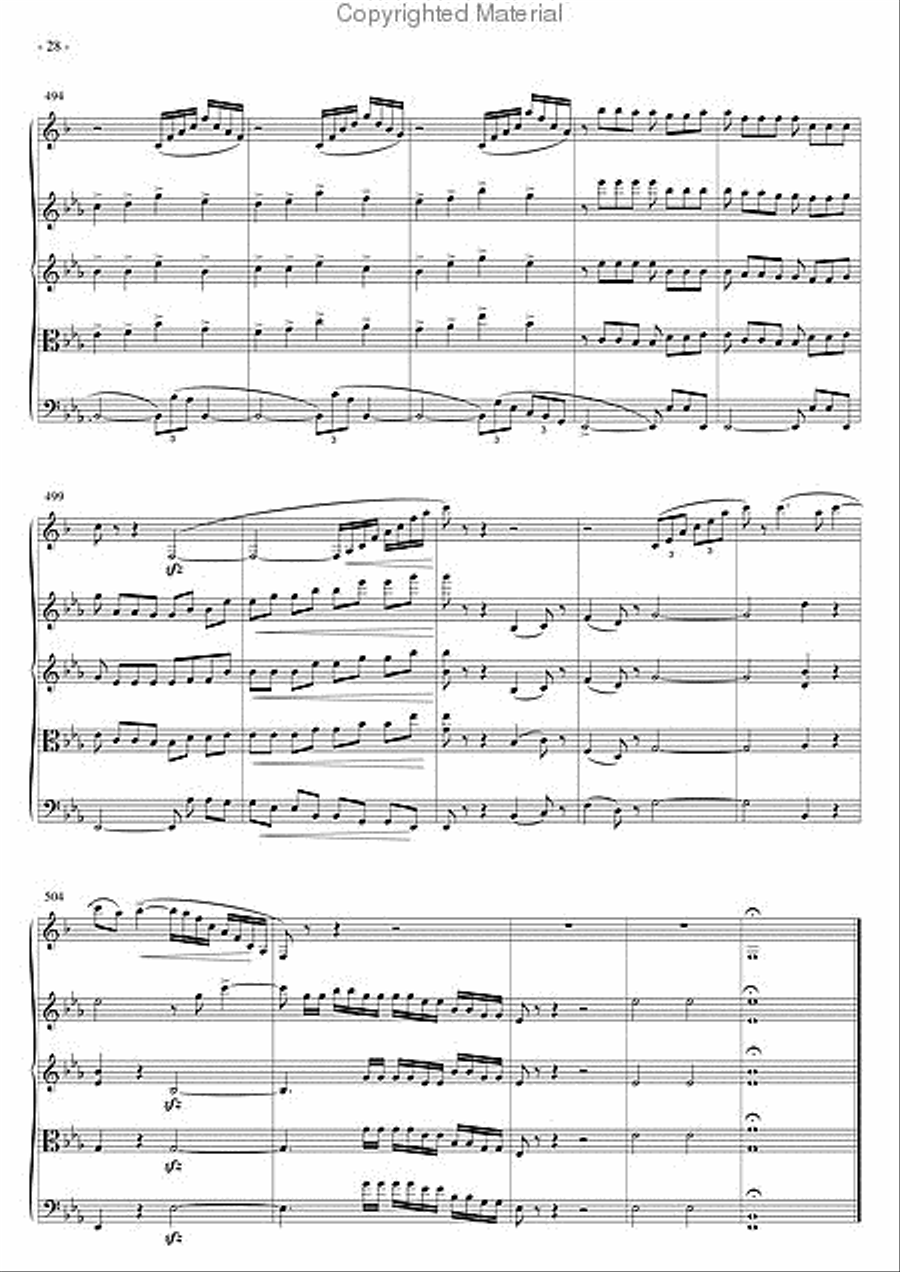 Quintet String Quartet scores gallery preview page 3