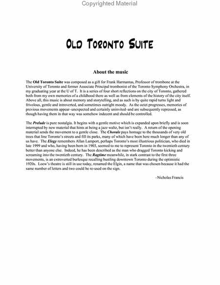 Old Toronto Suite