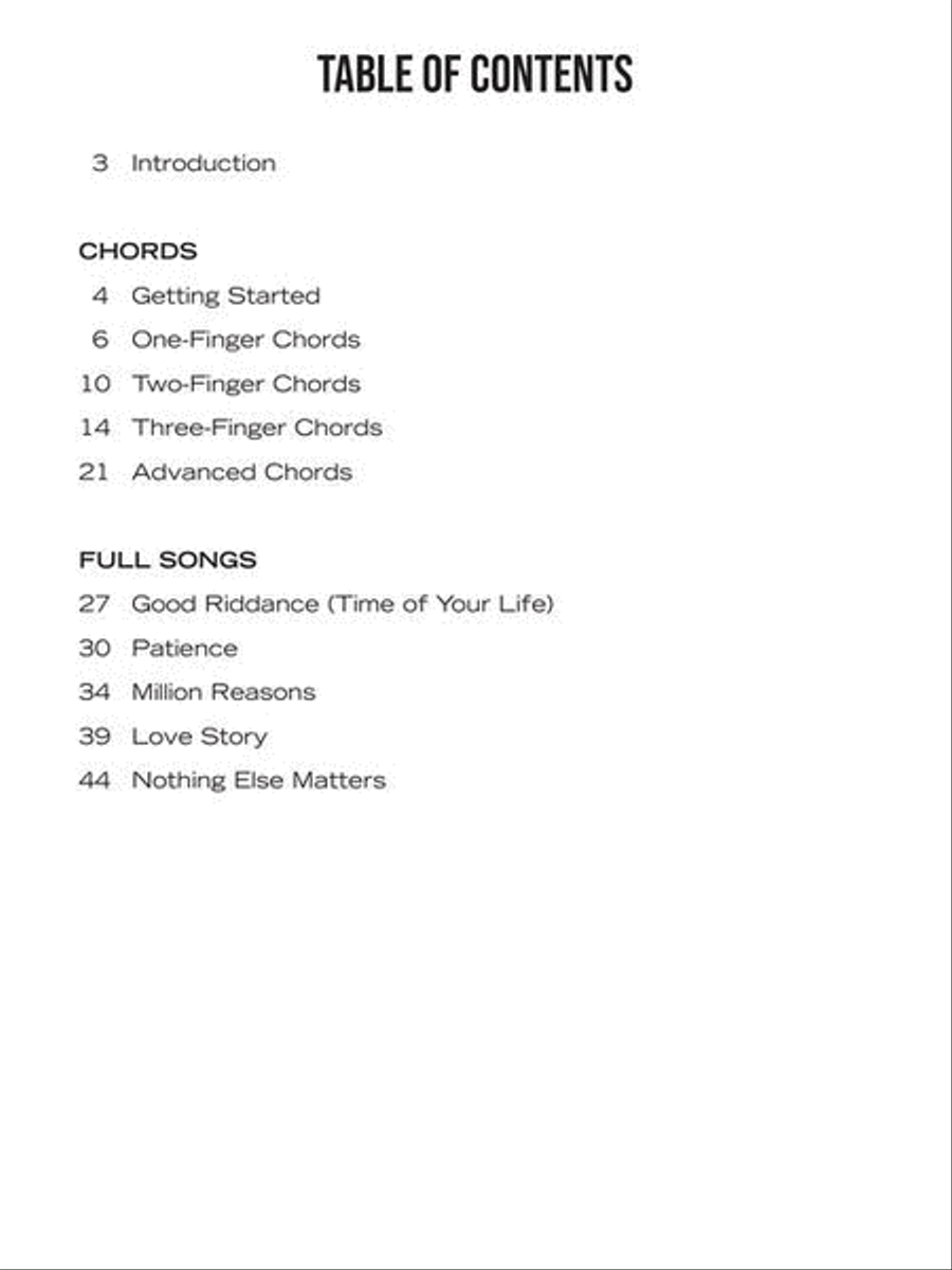 A Quick Guide to Guitar Chords Easy Guitar scores gallery preview page 3