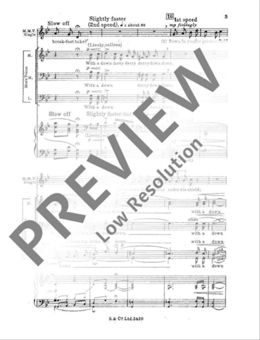 The three Ravens Mixed Choir scores gallery preview page 6