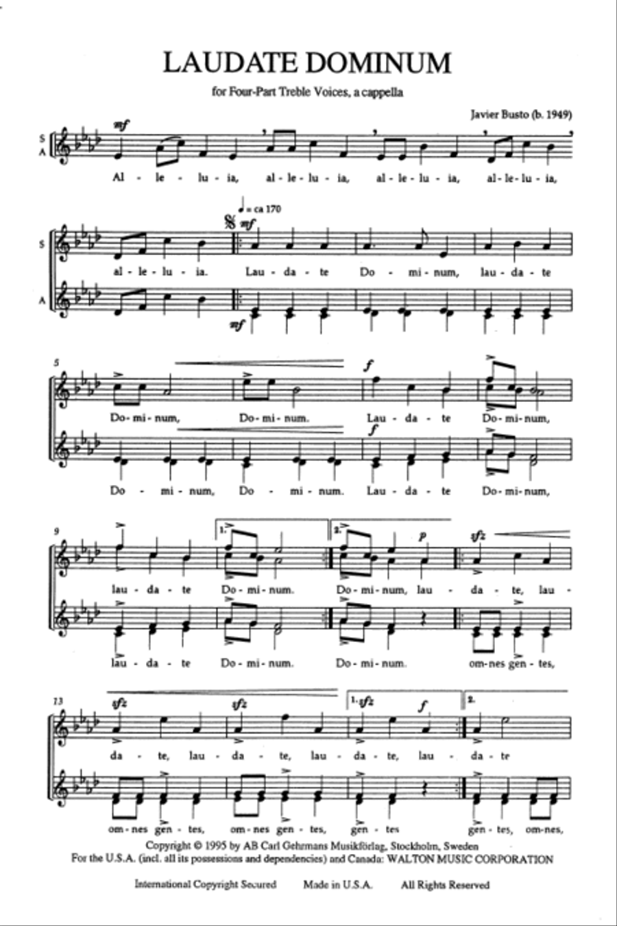 Laudate Dominum (SSAA) SSAA scores gallery preview page 2