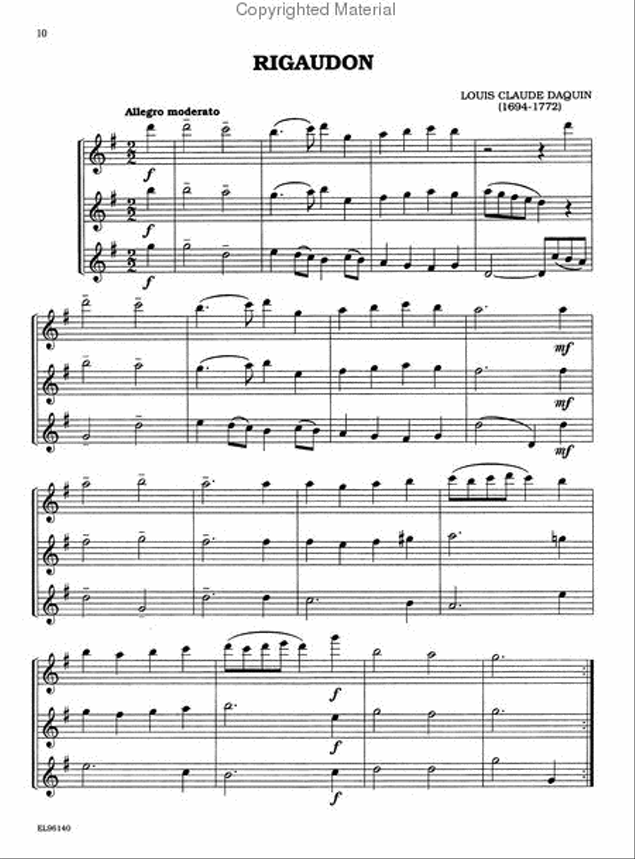 Classical Trios for All (From the Baroque to the 20th Century) Small Ensemble scores gallery preview page 4