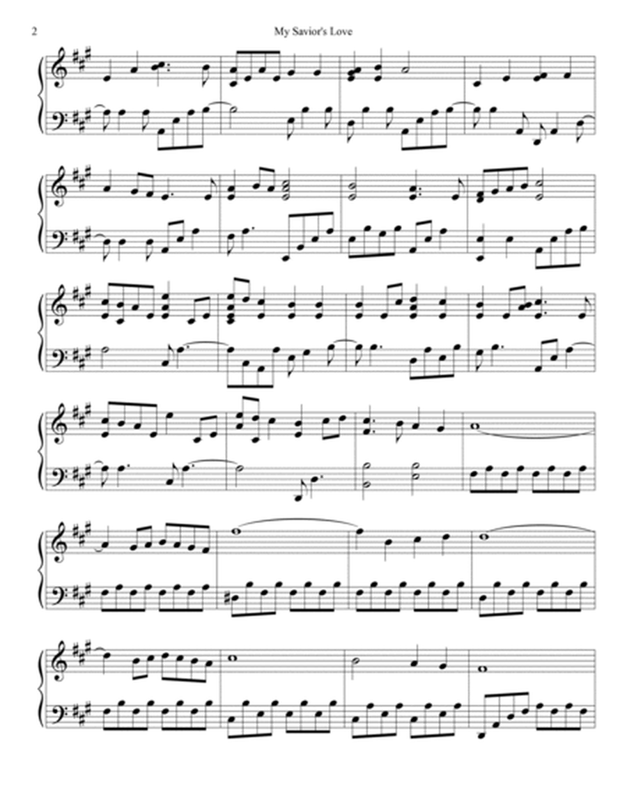 PIANO - I Stand Amazed: My Saviour's Love for Me (Piano Hymns Sheet Music PDF) image number null
