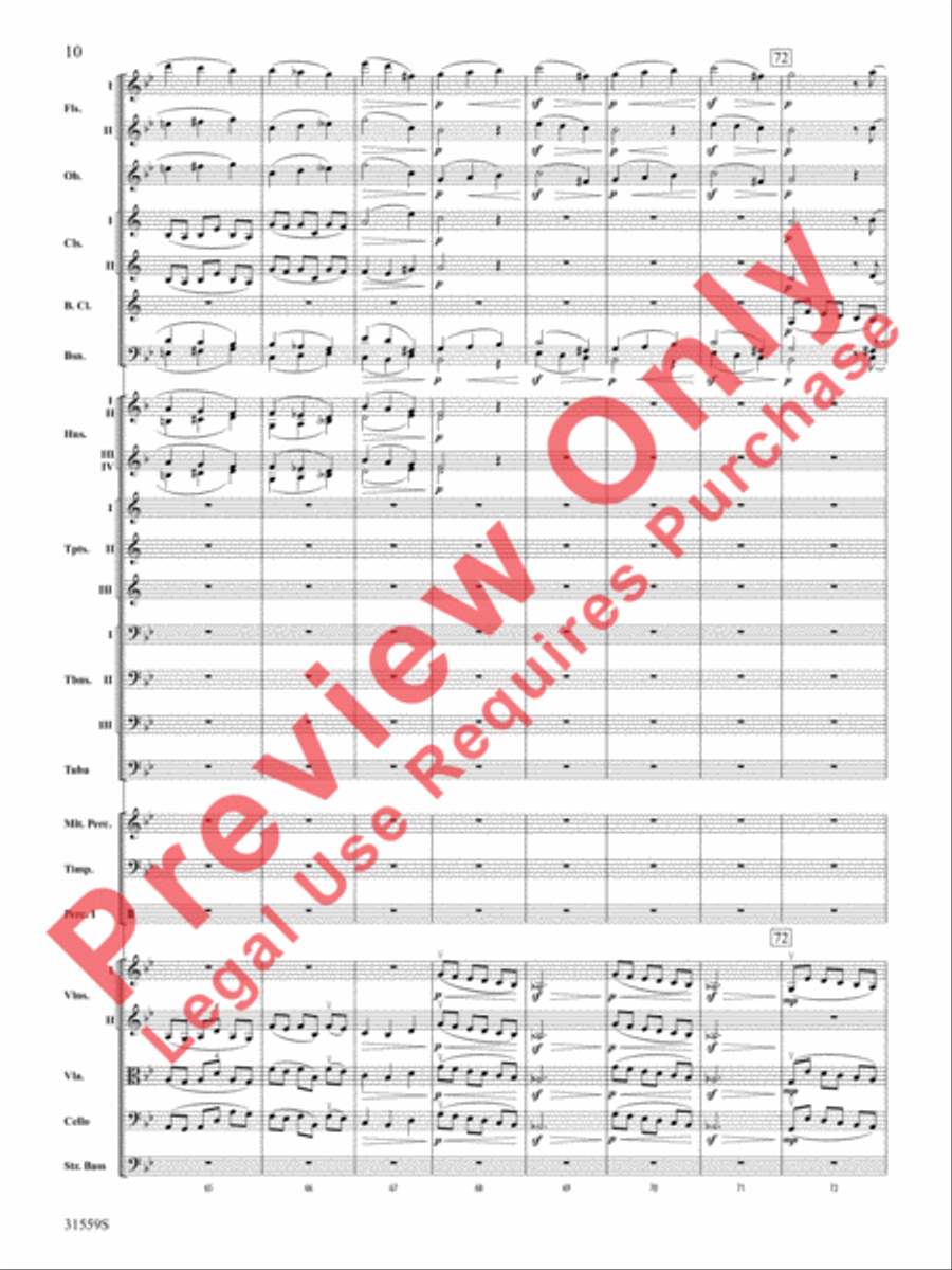 Variations on a Theme by Haydn (score only) Full Orchestra scores gallery preview page 11