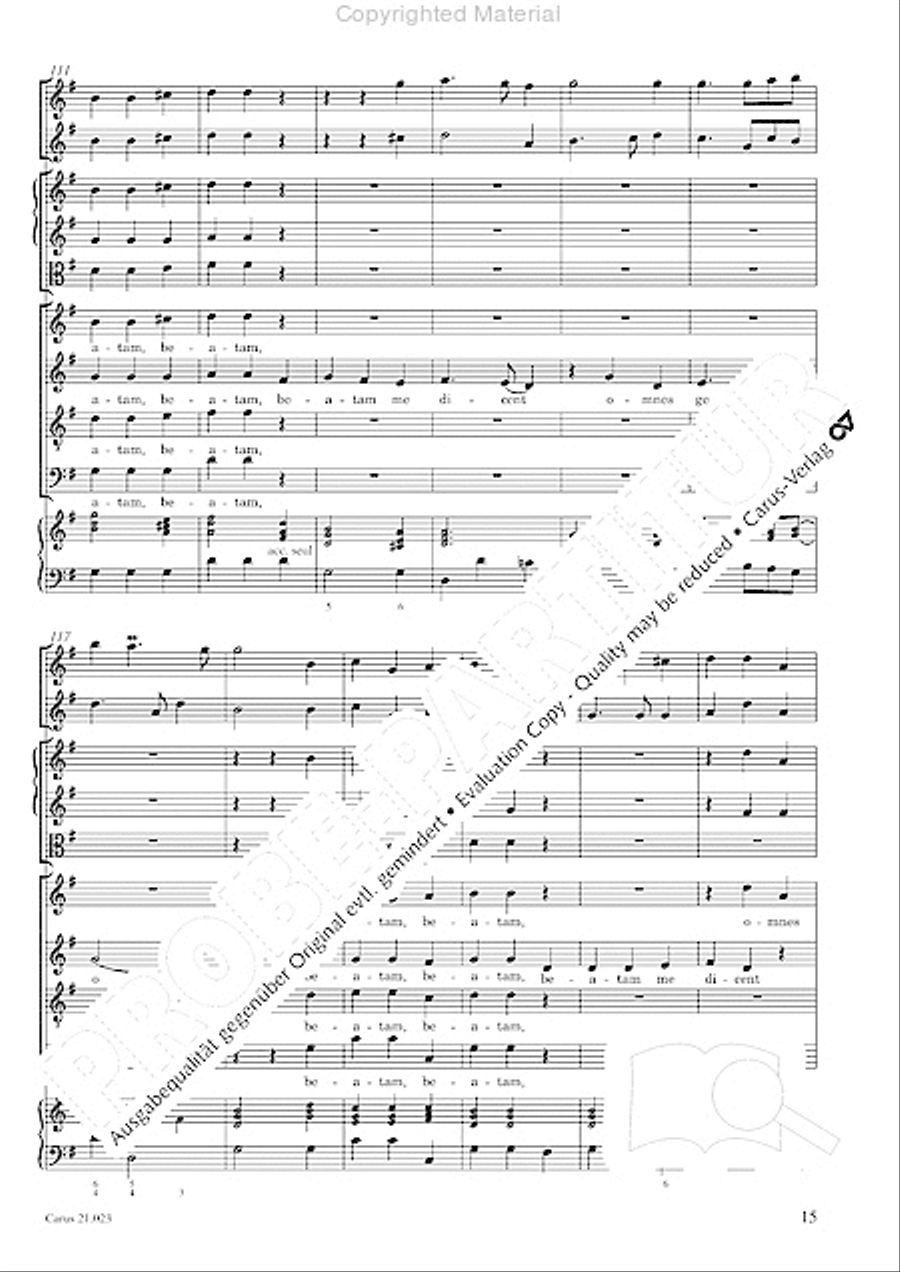 Magnificat in G SATTB scores gallery preview page 17