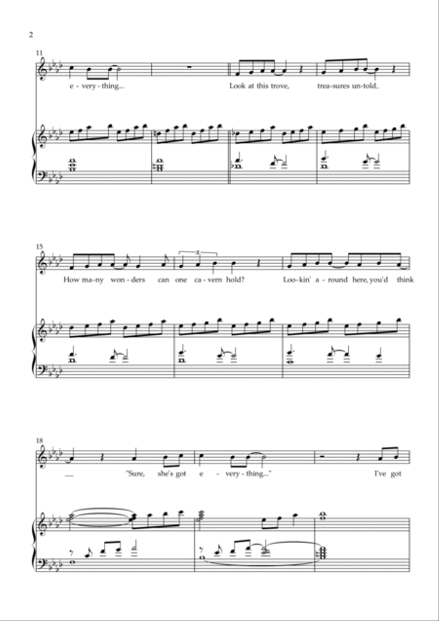 Part Of Your World (reprise) Piano scores gallery preview page 2