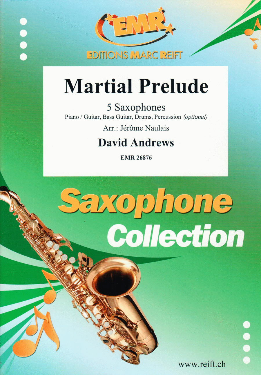 Martial Prelude Saxophone Quintet scores gallery preview page 1