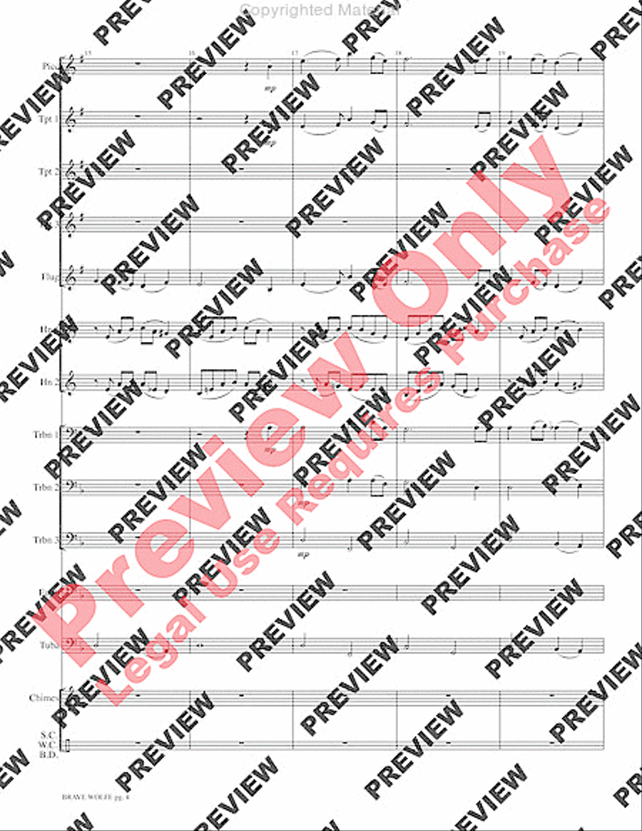 Brave Wolfe Brave Wolfe Small Ensemble scores gallery preview page 6