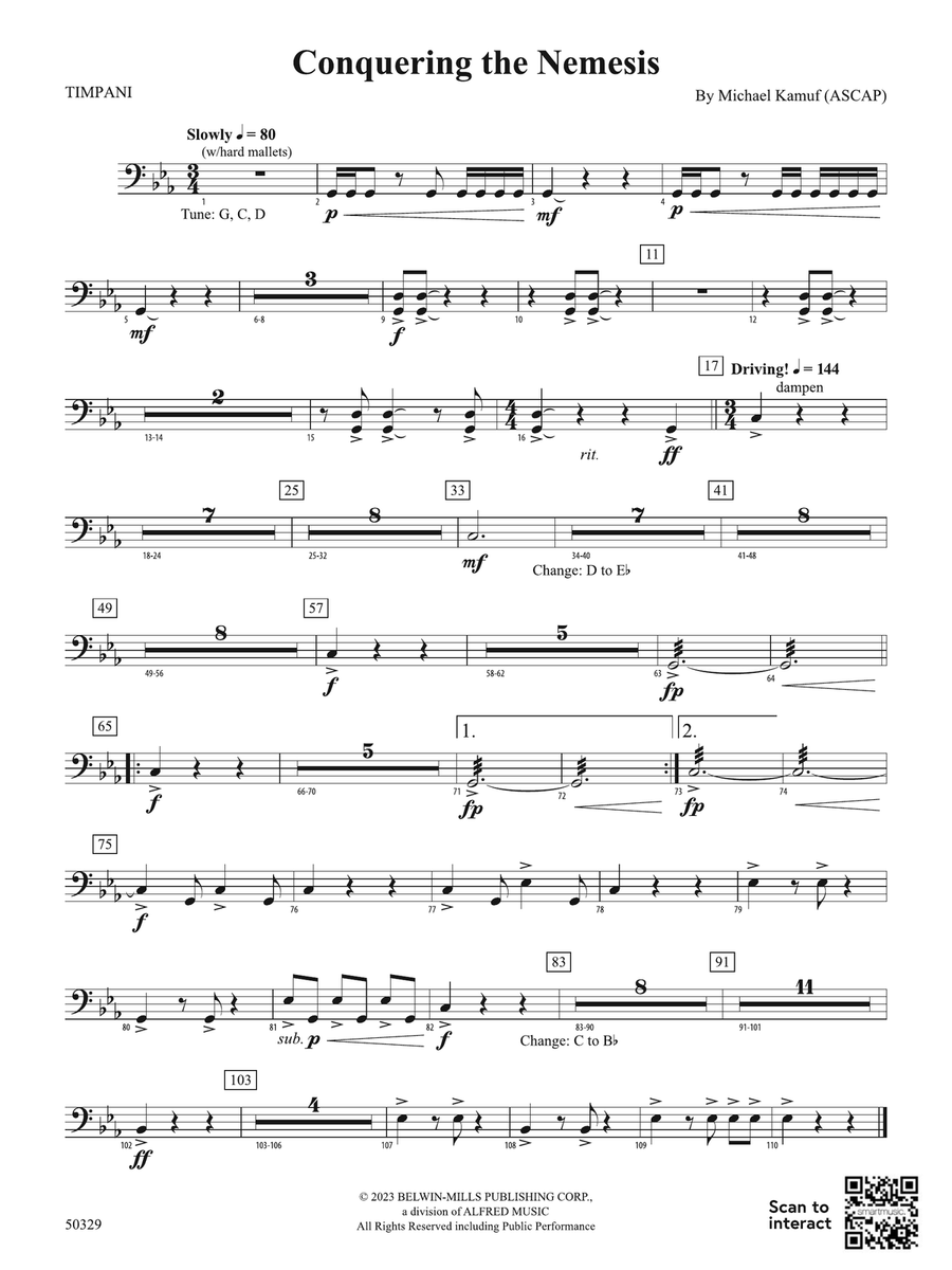 Conquering the Nemesis: Timpani