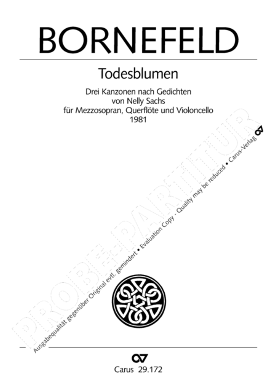Todesblumen Flute scores gallery preview page 2