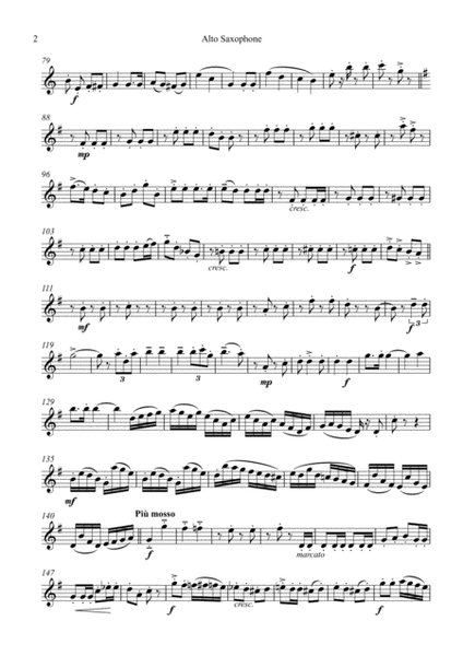 Can-Can alla Rossini (Saxophone Quartet / Quintet) - Set of Parts [x4 / 5]