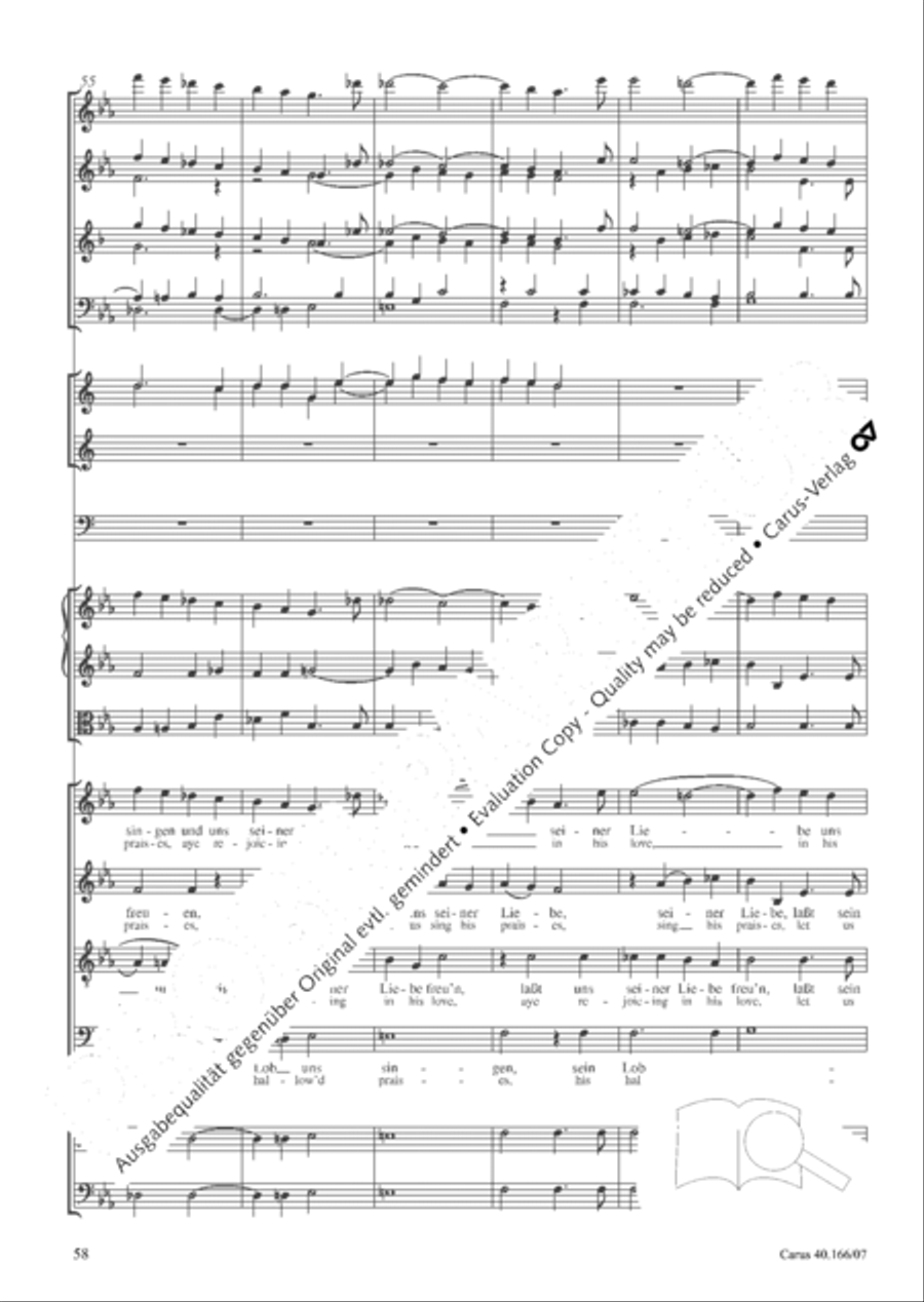 Hymn; Three sacred songs; fugue (Hymne; Drei geistliche Lieder und Fuge) Orchestra scores gallery preview page 59