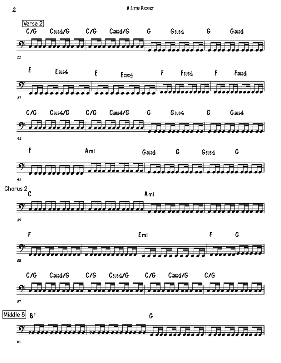 A Little Respect Cover Band scores gallery preview page 2