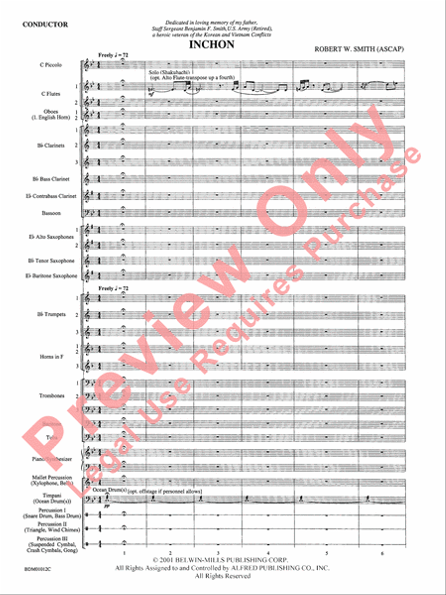 Inchon Concert Band scores gallery preview page 6