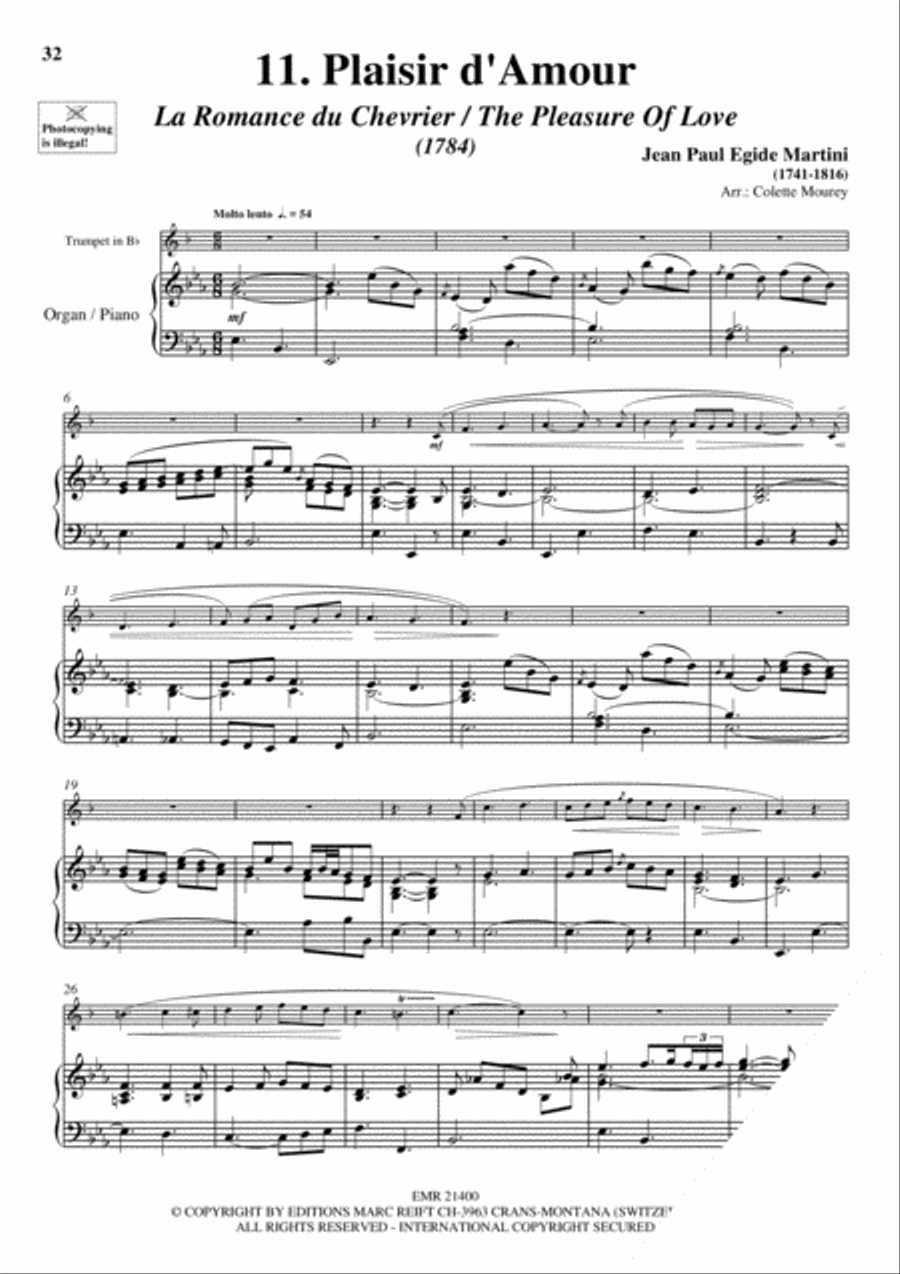 20 Greatest Wedding Solos Cornet scores gallery preview page 13
