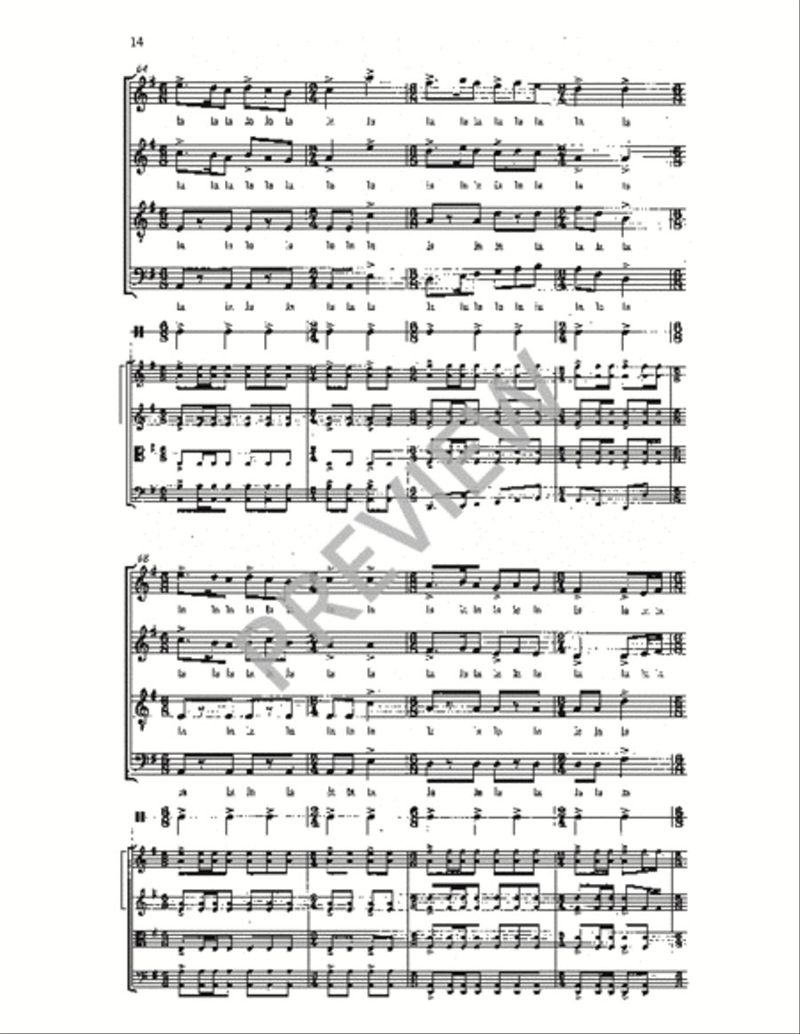 Five Hebrew Love Songs (Conductor's Full Score) Choir scores gallery preview page 14