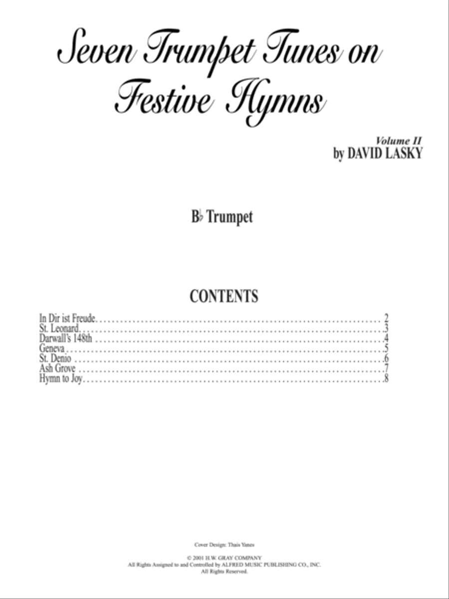 Seven Trumpet Tunes on Festive Hymns, Volume II Organ scores gallery preview page 4