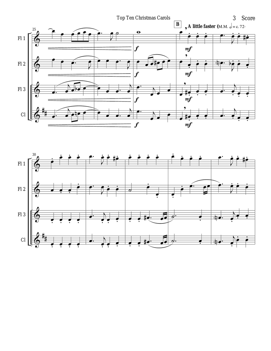 O Magnum Mysterium - Gabrieli - for woodwind trio Woodwind Trio scores gallery preview page 3