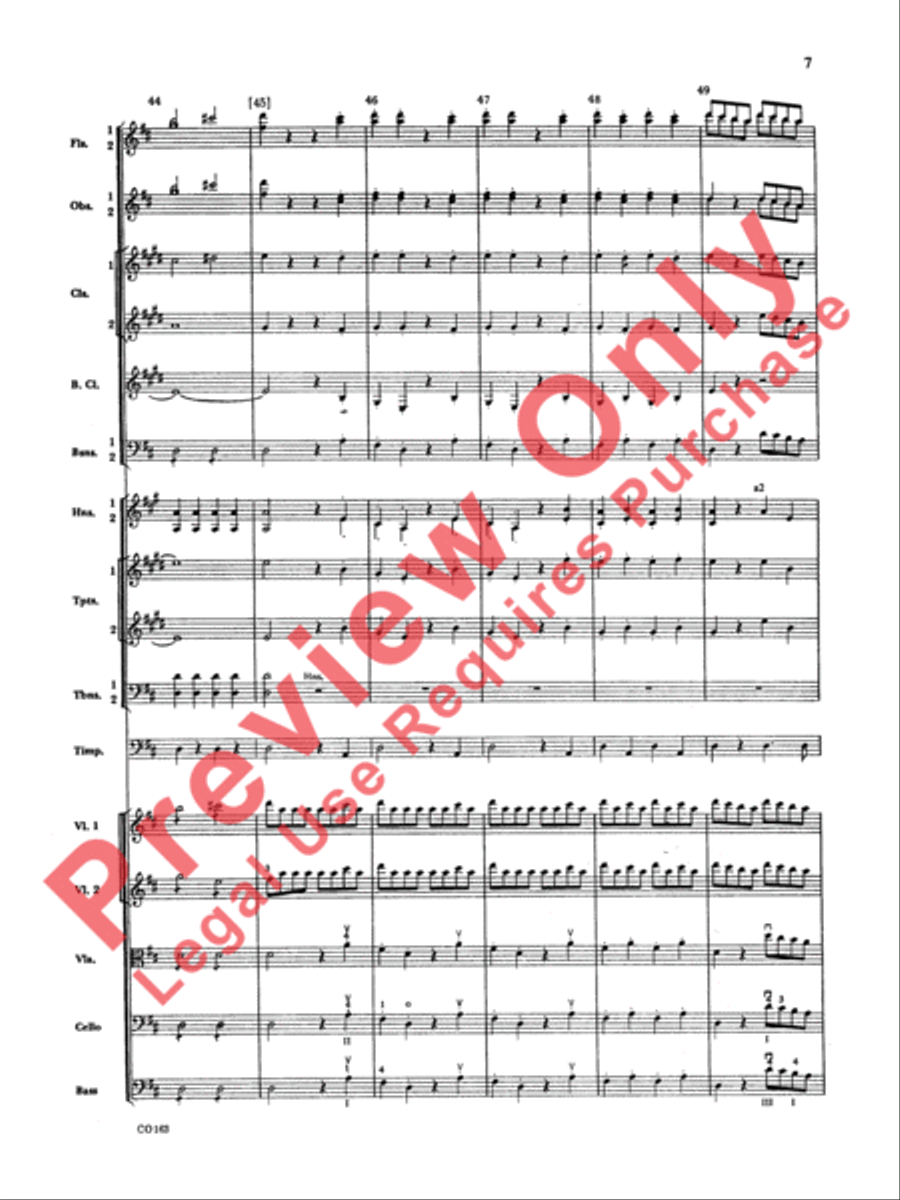 The Marriage of Figaro -- Overture Full Orchestra scores gallery preview page 10