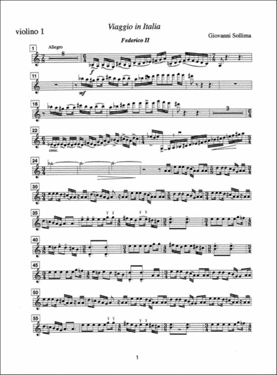 Federico II (da Viaggio in Italia) String Quartet scores gallery preview page 3