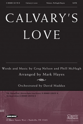 Book cover for Calvary's Love - Anthem