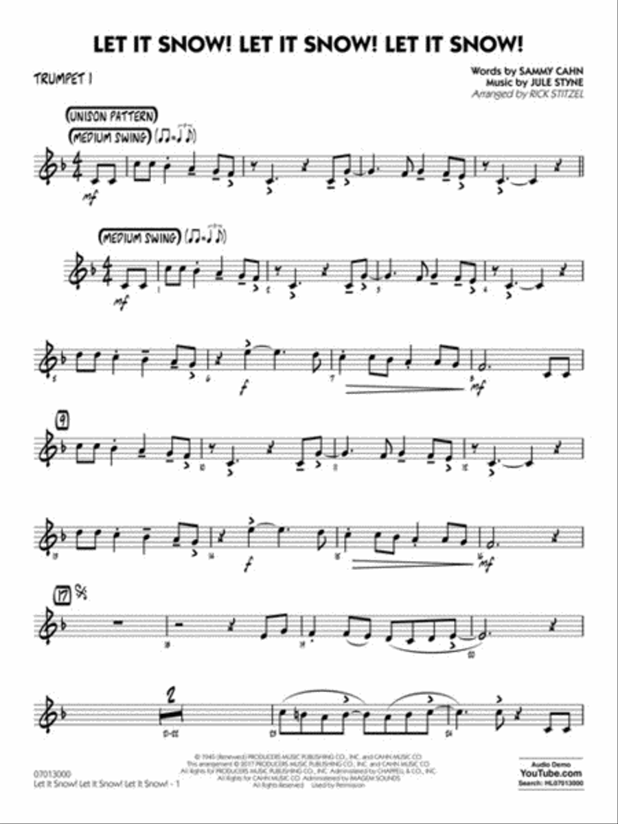 Let It Snow! Let It Snow! Let It Snow! Jazz Ensemble scores gallery preview page 5