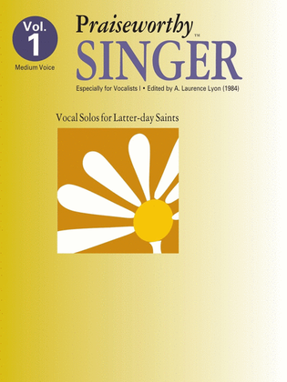 Book cover for Praiseworthy Singer - Vol. 1 Acc. CD