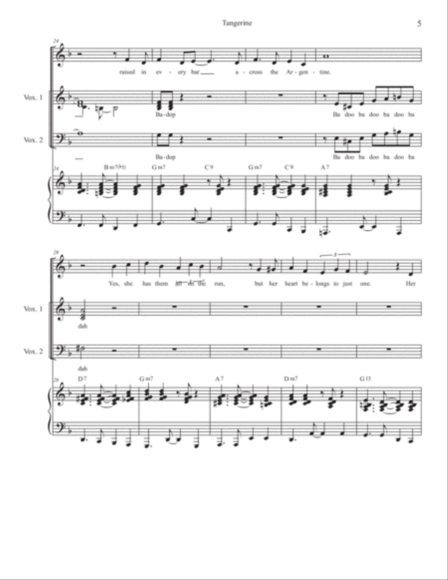 Tangerine 3-Part scores gallery preview page 5