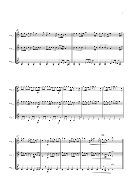"Spring" (La Primavera) by Vivaldi - Easy version for VIOLIN TRIO image number null