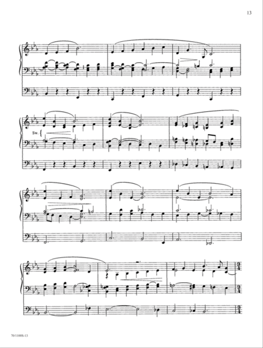 Wood Works on Original Themes Organ Solo scores gallery preview page 11