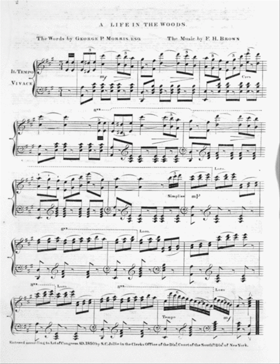 A Life in the Woods. A Hunting Song Voice scores gallery preview page 2