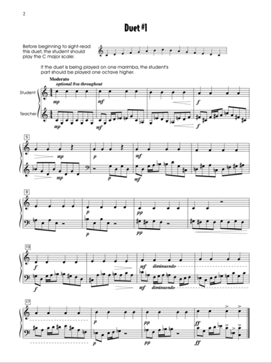 Mallet Duets for the Student & Teacher, Book 1 Small Ensemble scores gallery preview page 3