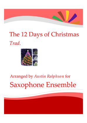Book cover for The 12 Days of Christmas - sax ensemble