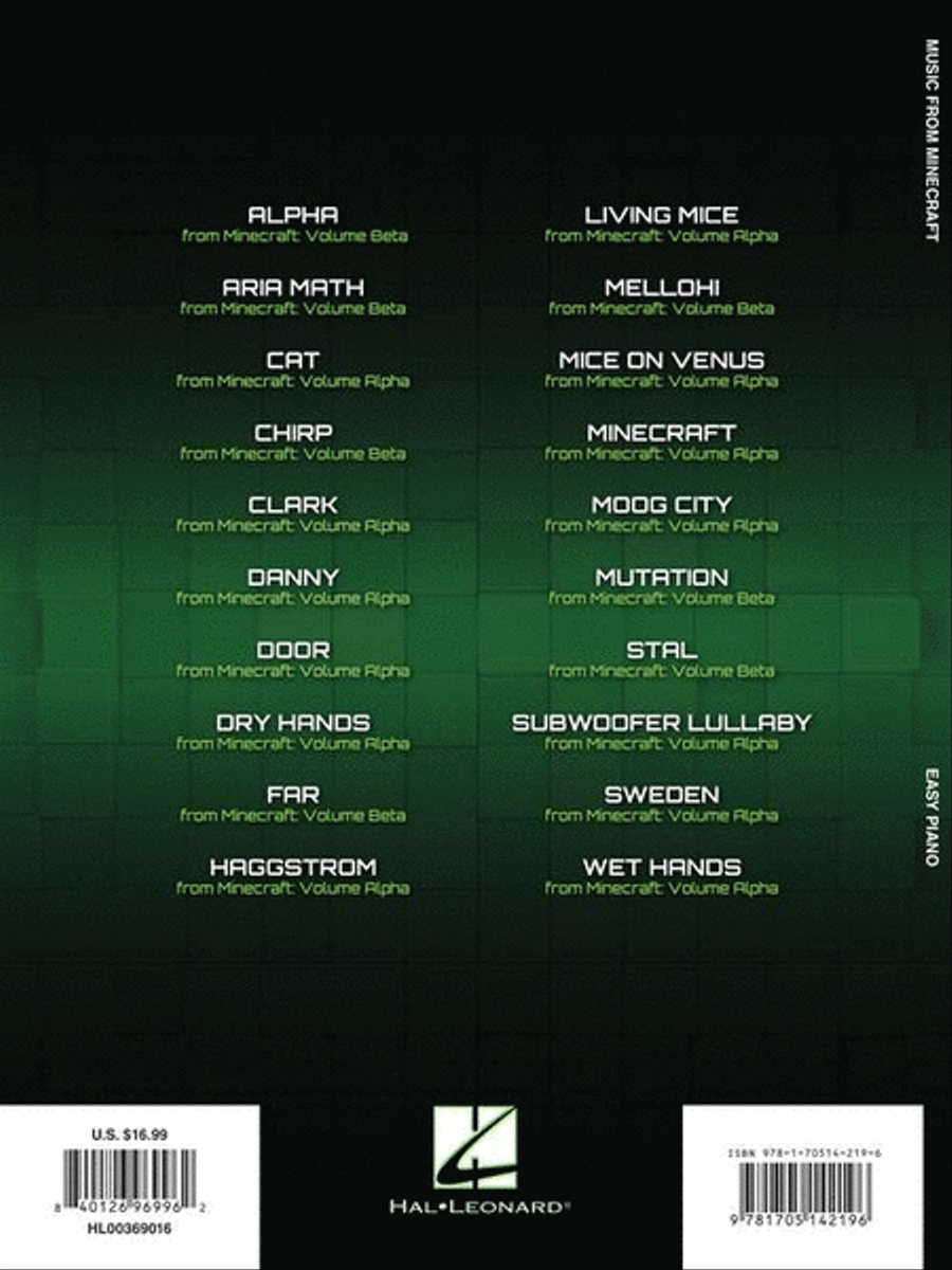 Music from Minecraft Easy Piano scores gallery preview page 7