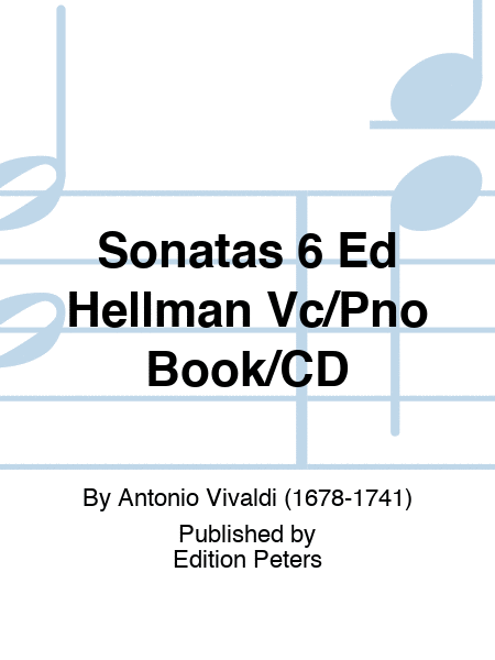 Sonatas 6 Ed Hellman Vc/Pno Book/CD