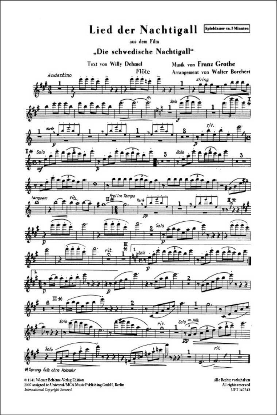 Postillon-Lied-Lied der Nachtigall Orchestra scores gallery preview page 2