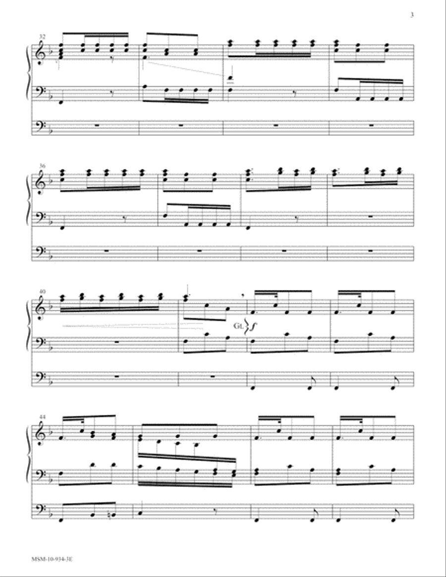 Allegro from L'Autunno (Four Seasons) Organ scores gallery preview page 3