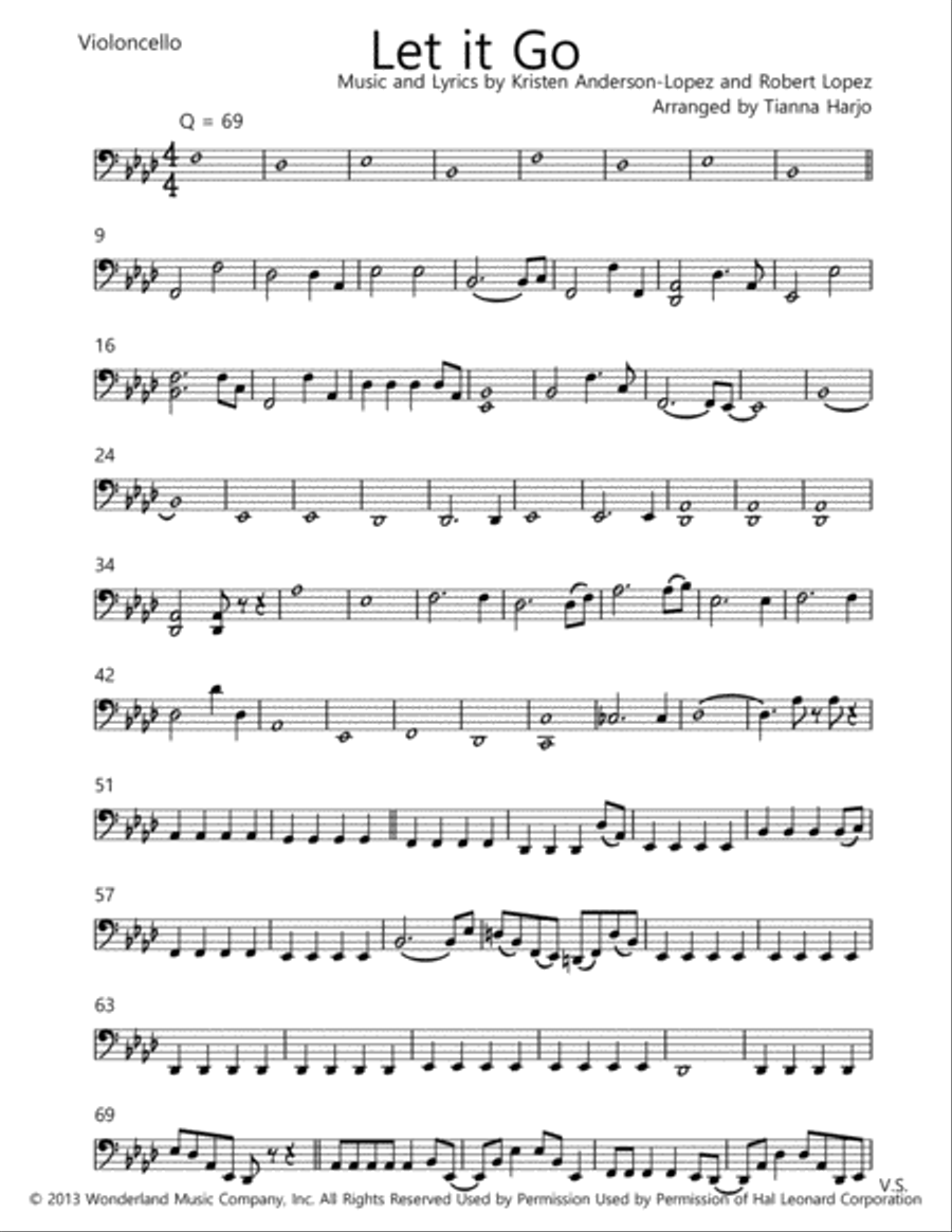 Let It Go (from Frozen) String Trio scores gallery preview page 3