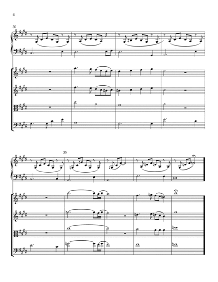 Because String Quartet scores gallery preview page 4