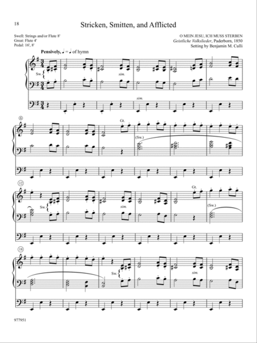 Hymn Tune Innovations: Eight Easy Chorale Preludes for All Seasons, Set 5 Organ scores gallery preview page 7