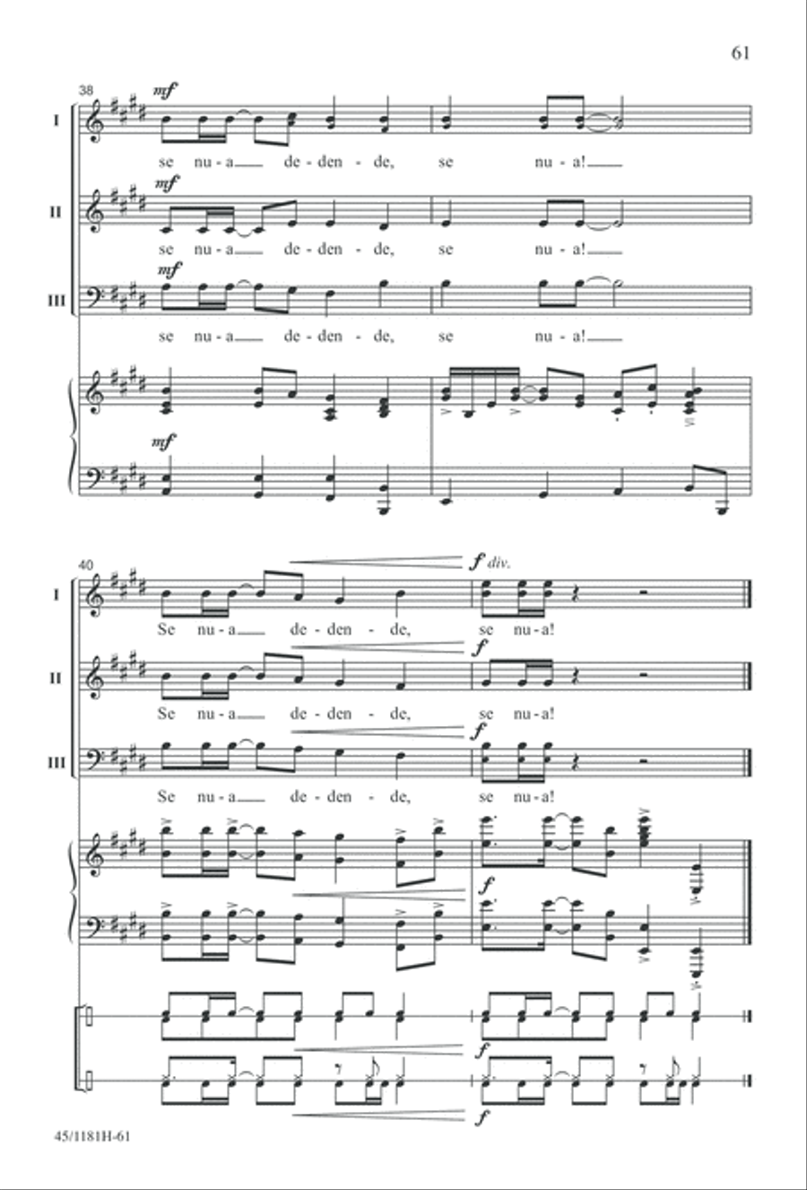 Contemporary Choral Classics 3-Part scores gallery preview page 61