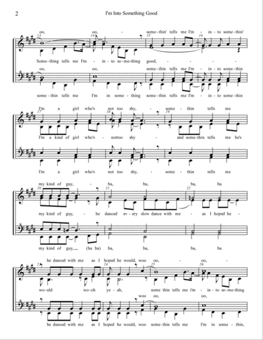 I'm Into Something Good SSAA scores gallery preview page 2
