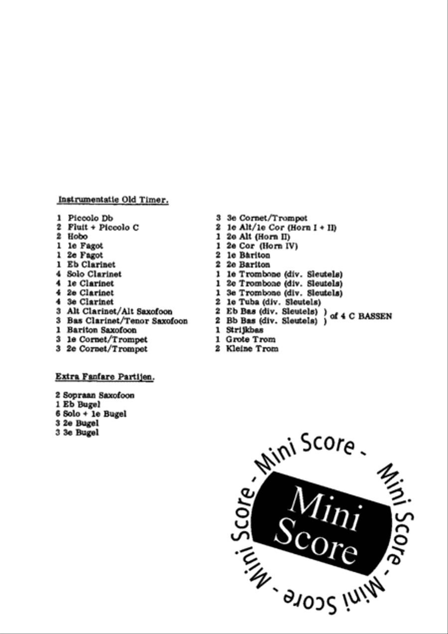 The Old Timer March Concert Band scores gallery preview page 3