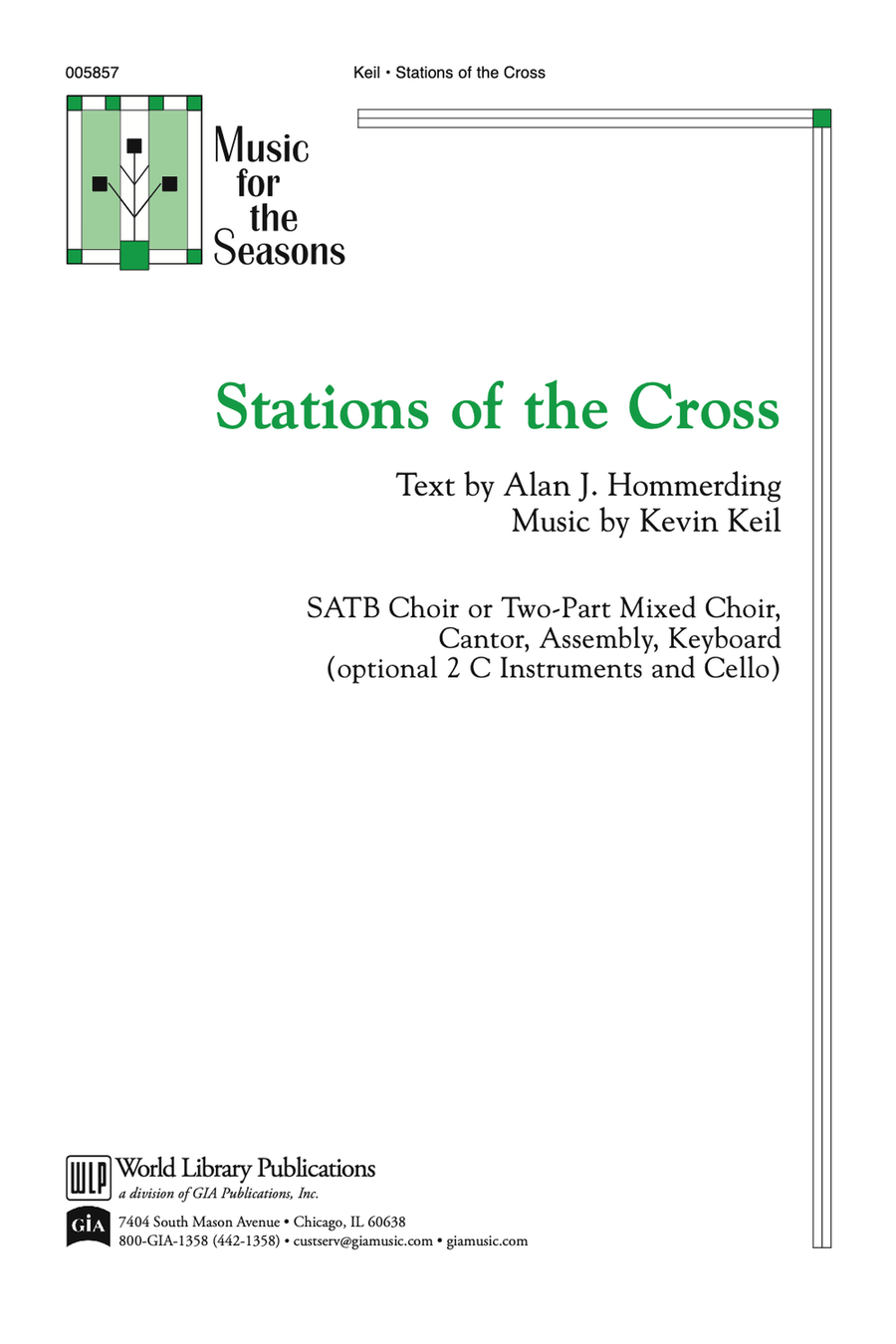 Stations of the Cross 4-Part scores gallery preview page 1