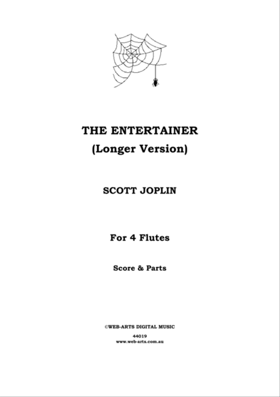 THE ENTERTAINER (longer version) - SCOTT JOPLINN Woodwind Quartet scores gallery preview page 1